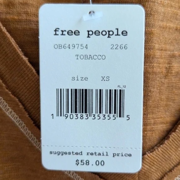 Free People V-Neck Oversized Batwing Tee - Picture 4 of 4